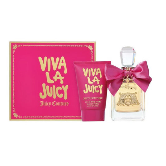 VIVA LA JUICY 2 PCS SET FOR WOMEN: 3.4 EAU DE PARFUM SPRAY + 4.2 BODY SOUFFLE