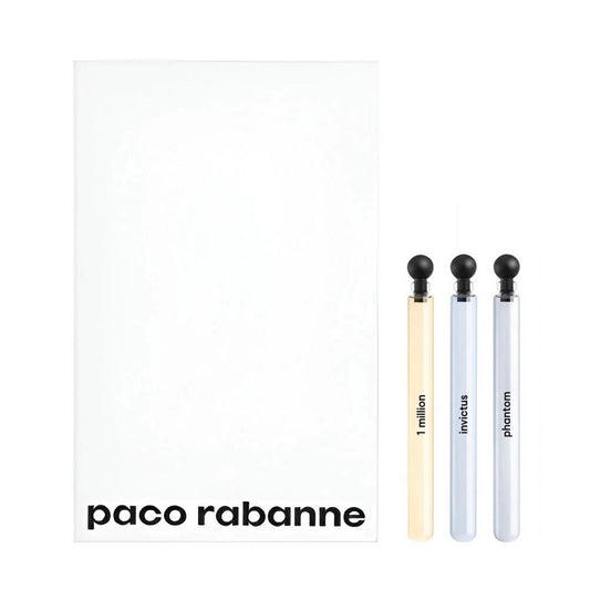 PACO RABANNE 3 * 4 ML EAU DE TOILETTE MINI SET FOR MEN: 1 MILLION + INVICTUS + PHANTOM